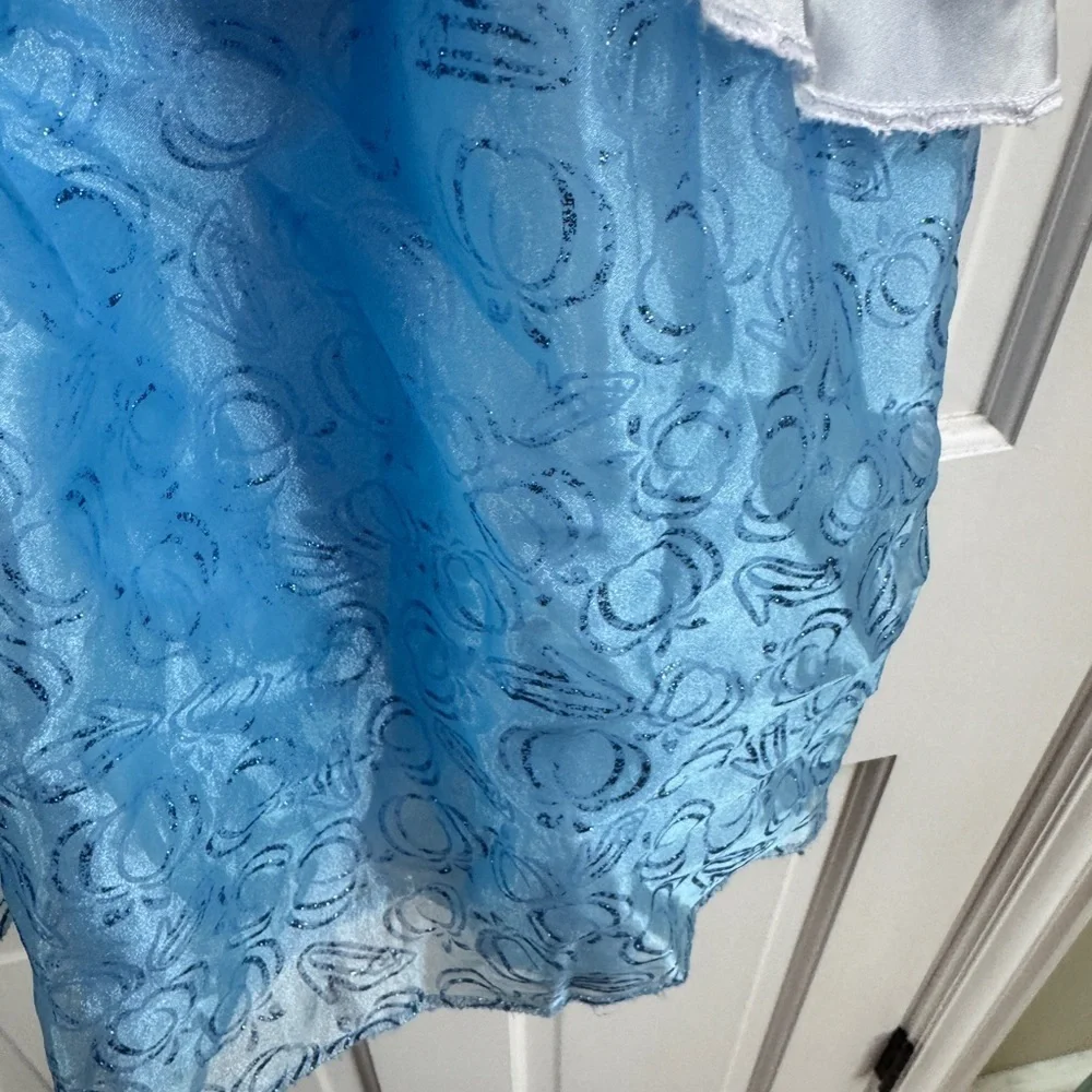 Disney Cinderella Girls Size 4 - 6 Sparkling Blue Costume Princess Dress Up